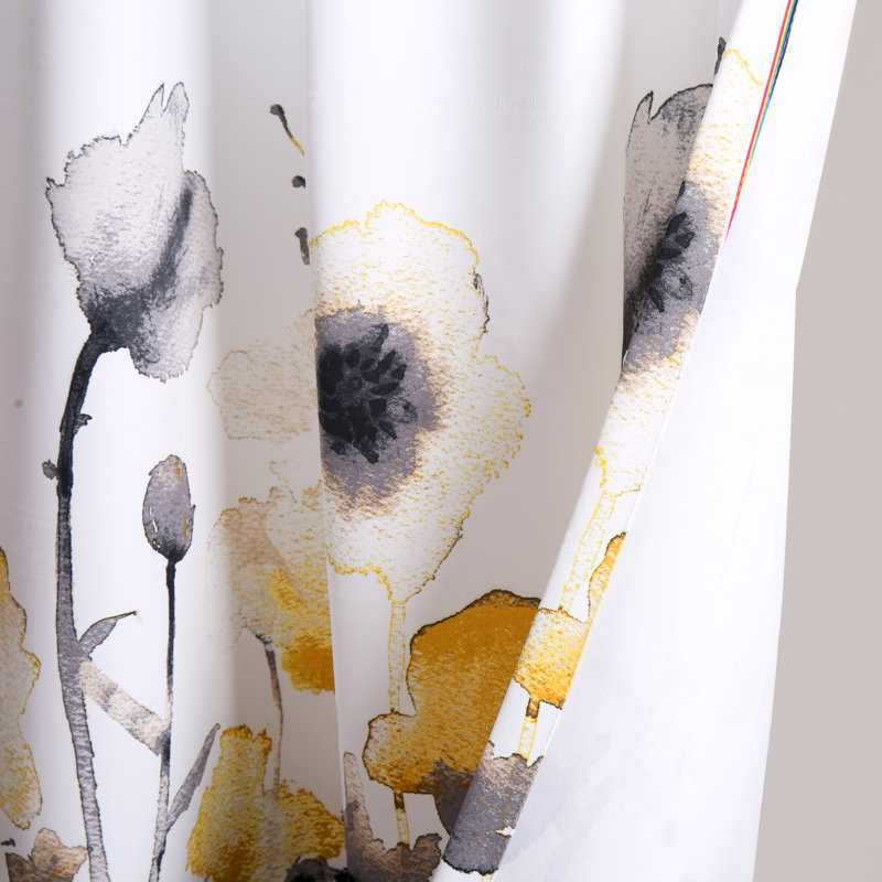 Room Darkening Curtain Pair, Yellow, 132cm W x 241cm L