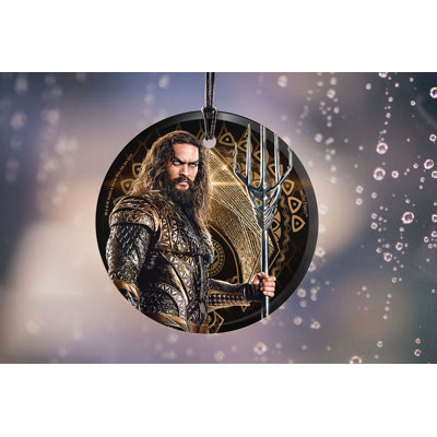 Justice League Movie Aquaman Hanging Glass Print