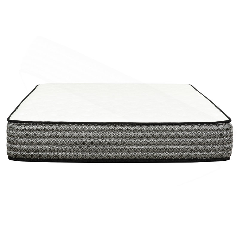 Matelas hybride 12 po, mousse viscoélastique imprégnée de gel et matelas à ressorts ensachés, technologie de refroidissement, transfert à faible mouvement