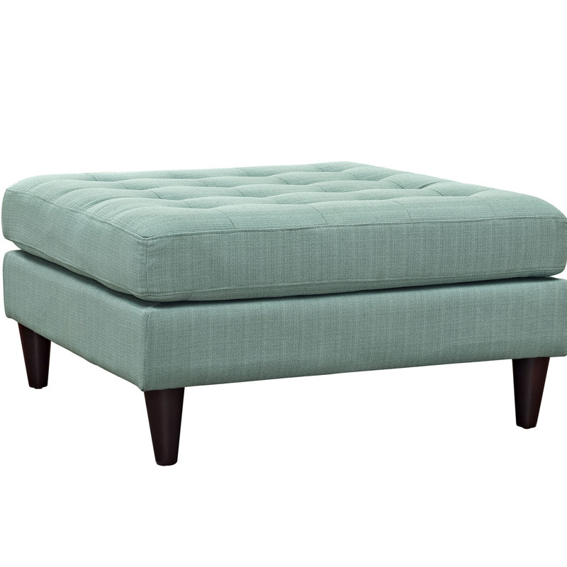 Grand repose-pieds en tissu Empress de Modway, Polyester bleu lagon