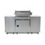 Mont Alpi 5-burner Compact Black Stainless Steel Outdoor Kitchen Island Gas Grill + Fridge Cabinet