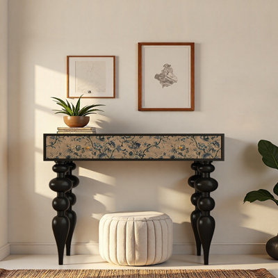 Retro Solid Wood Console Cabinet