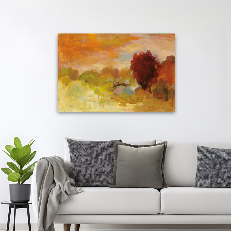 Gloire d'automne - Abstrait automne brun, H 48 po x l 32 po
