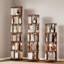 Bibliothèque rotative 100% bois massif sur roulettes-950146231