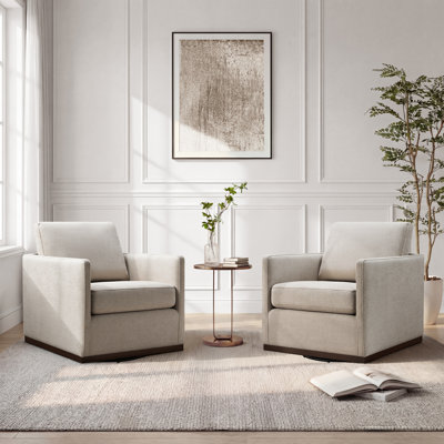 Benten Upholstered Swivel Armchair