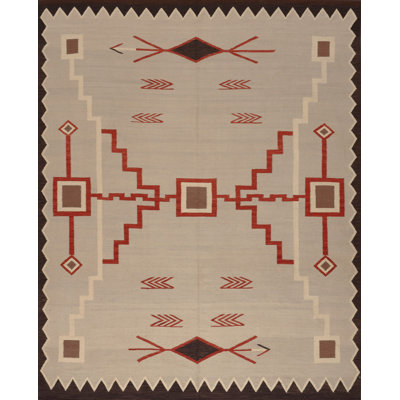 Southwestern Area Rug in Beige/Red