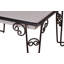 Plateau de table basse rectangulaire en fer Manvel, 18 x 15 x 11