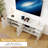 70" All-In-One Stable TV Stand | Fits Tvs Up To 80" - Storage & Cleaning-Friendly (White)-1293732860