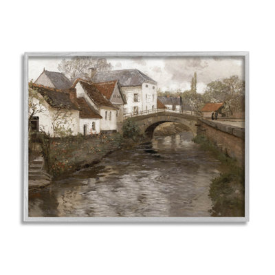" Classic Canal Neighborhood Scenery " by Lettered And Lined