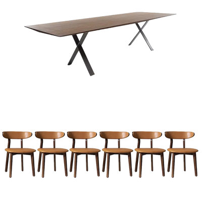 Ensemble de salle à manger rectangulaire