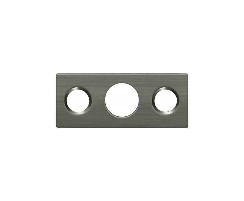 Gâche Deltana SP7FBR15A pour boulon affleurant de 7 po; finition nickel antique, Antique Nickel