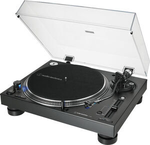 Audio Technica AT-LP140XP-BK  Direct-Drive Professional Fully Manual DJ Turntable (Black)