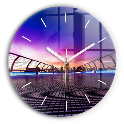 Glass Wall Clock
