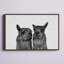 «Llama Couple», reproduction sur toile encadrée-113855874