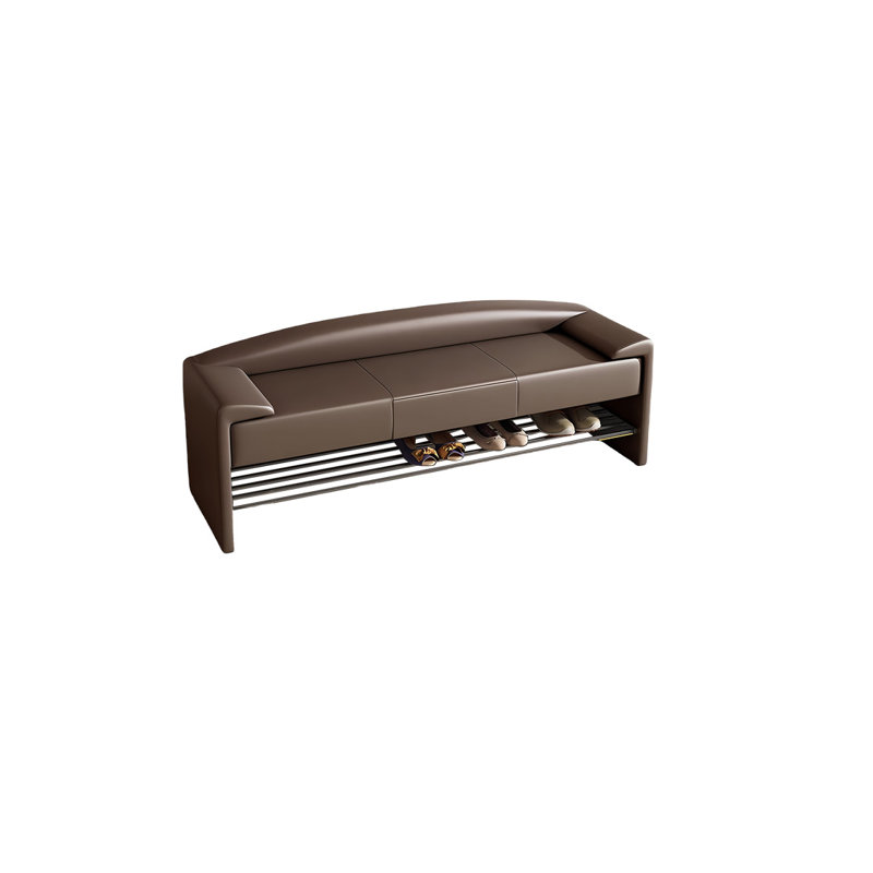 Banc de rangement Kapor, Café, H 21,25 po x l 62,99 po x P 17,71 po