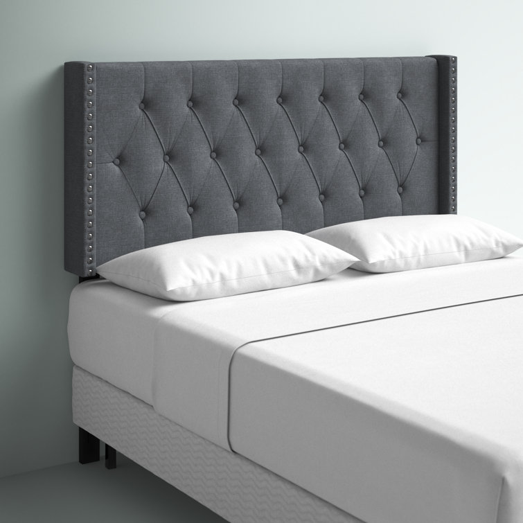 Queen Upholstered Wingback Headboard