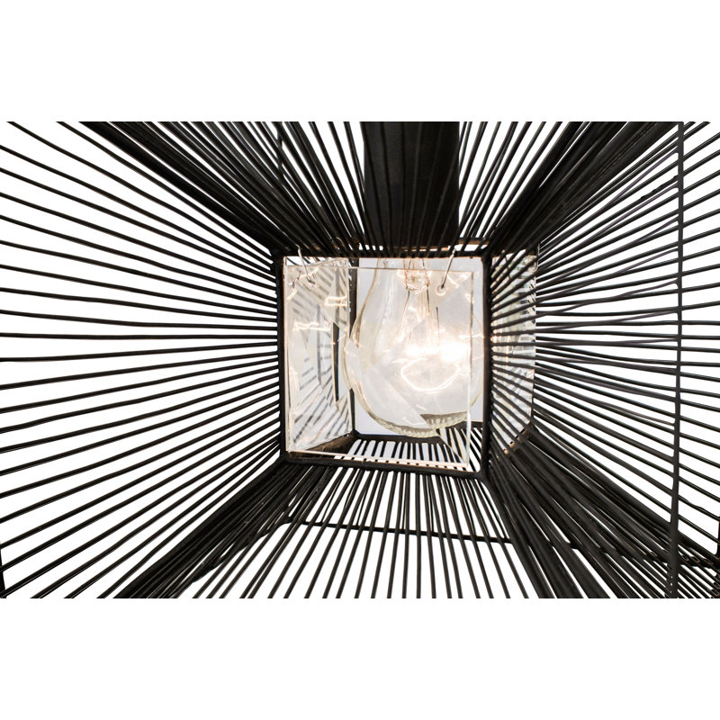 Luminaire suspendu 1 litre Arcade - Carbone, Noir / transparent, Carbone