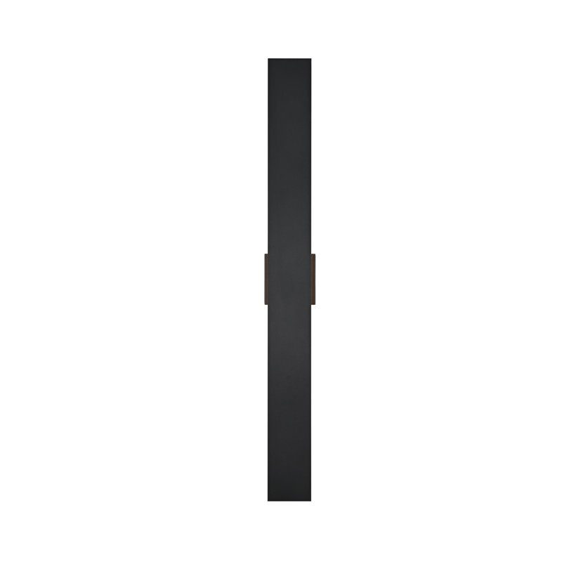 Louella 4.5 inch Outdoor Wall Sconce in Black, 40" H x 4.5" W x 2.5" D
