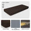 Coussin de banc de siège de qualité supérieure de 2 po personnalisable pour une utilisation intérieure / extérieure-207787542-207787529