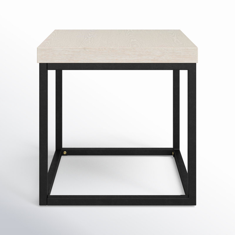 Brayton Square Wood White Wash End Table 