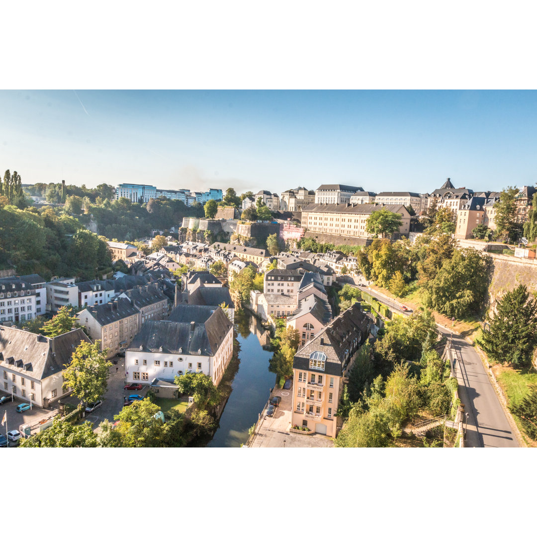 Sommer in Luxemburg-Stadt - Leinwanddrucke auf Leinwand