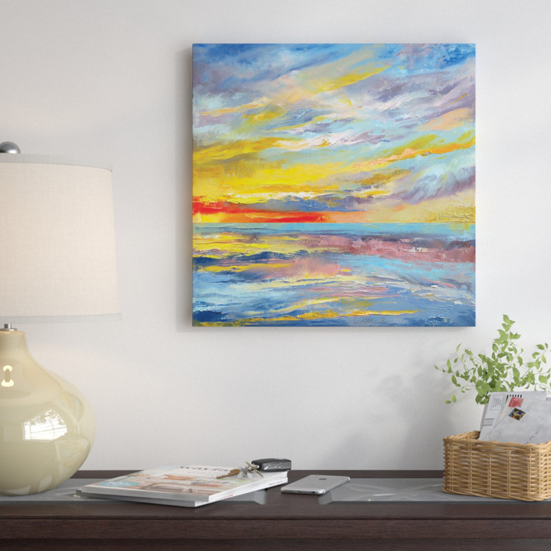 « abstract », reproduction d’art sur toile, H 12 po x l 12 po x P 0,75 po