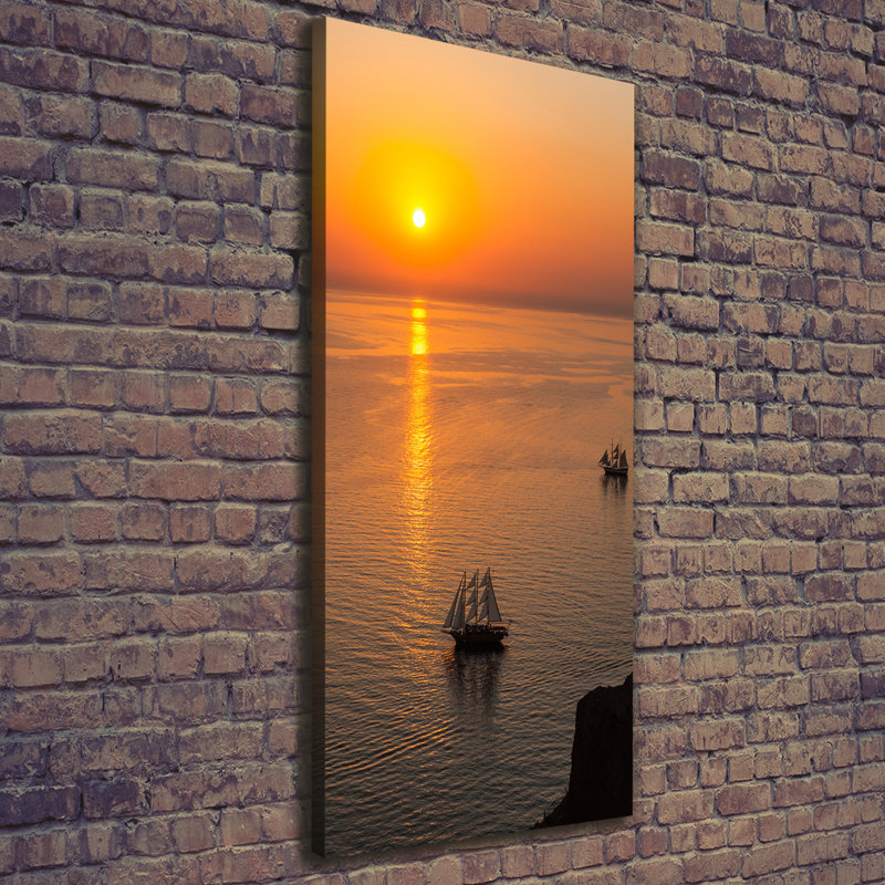 Sunset Sea - Wrapped Canvas Print