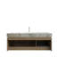 Meuble-lavabo 48 po avec lavabo, armoire de rangement flottante en contreplaqué avec tiroir et 2 portes
