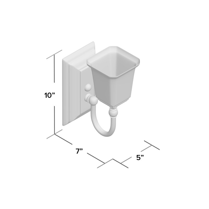 Nicholas 1-Light Brushed Nickel Wall Sconce, Brushed Nickel, White