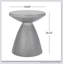 Table d'appoint d'extérieur en béton léger