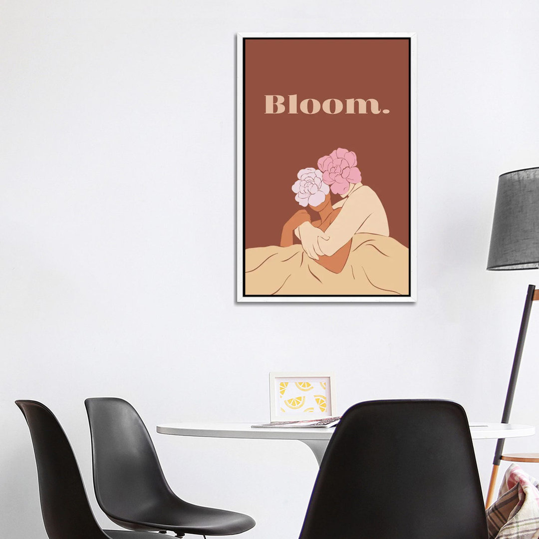 Bloomin Love von Rose Canva - Galerie-verpackte Leinwand Giclée auf Leinwand