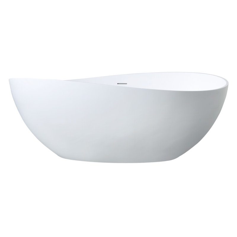 Baignoire autoportante ovale à double surface 63 pouces Kingston Brass
