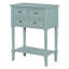 Console étroite, canapé mince avec trois tiroirs de rangement et tablette inférieure (bleu clair)-1601807824-1601807830-1601807831