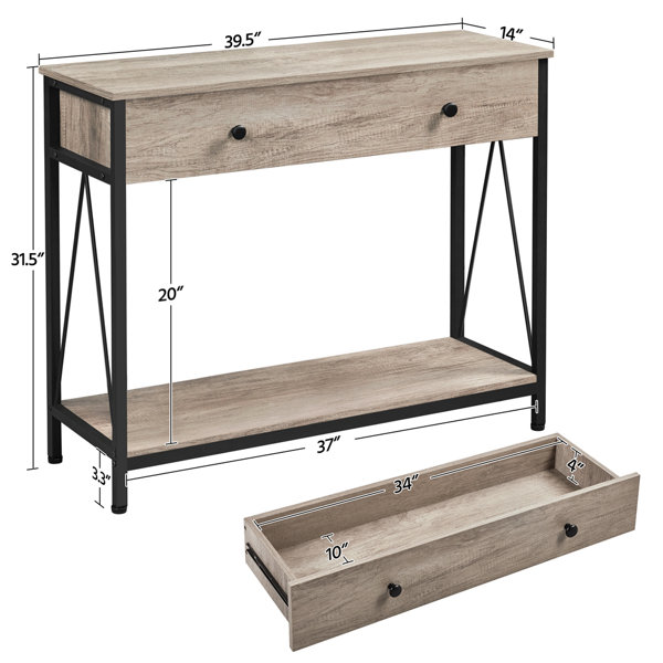 17 Stories Khorma 39.5'' Console Table & Reviews | Wayfair