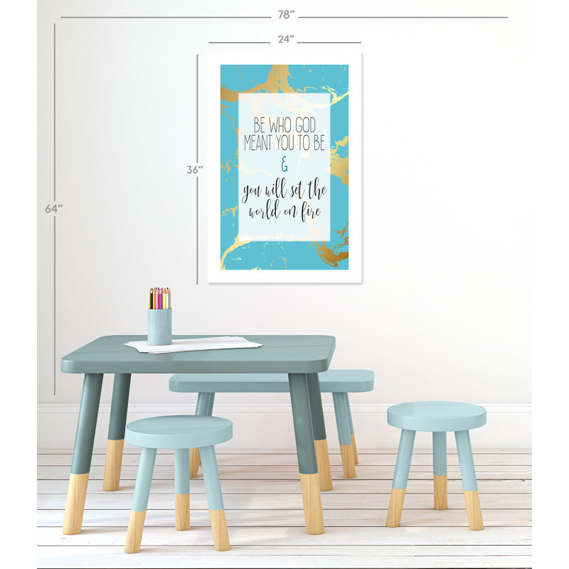 «Set the World», art encadré, Papier, H 36 po x l 24 po x P 1 po