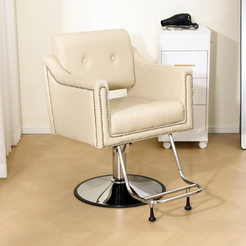 Fauteuil de barbier Nashira, Beige