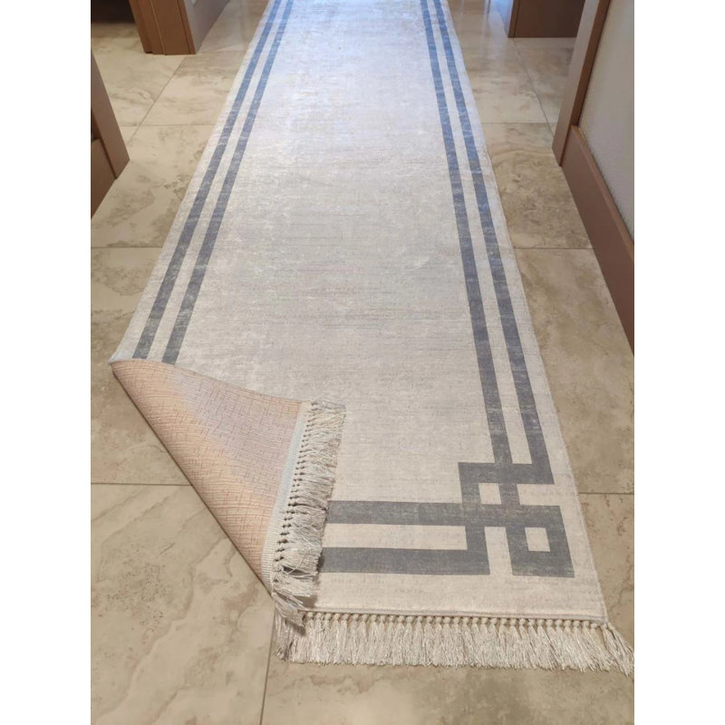 Tapis Masanao avec envers antidérapant, Tapis de couloir 3 pi 11 po x 8 pi 2 po