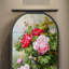 Armoire de salon en bois massif Floral Bird
