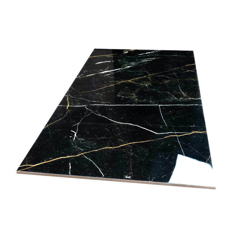 Splendor 23.7'' W x 47.25'' L Porcelain Singular Tile, Black