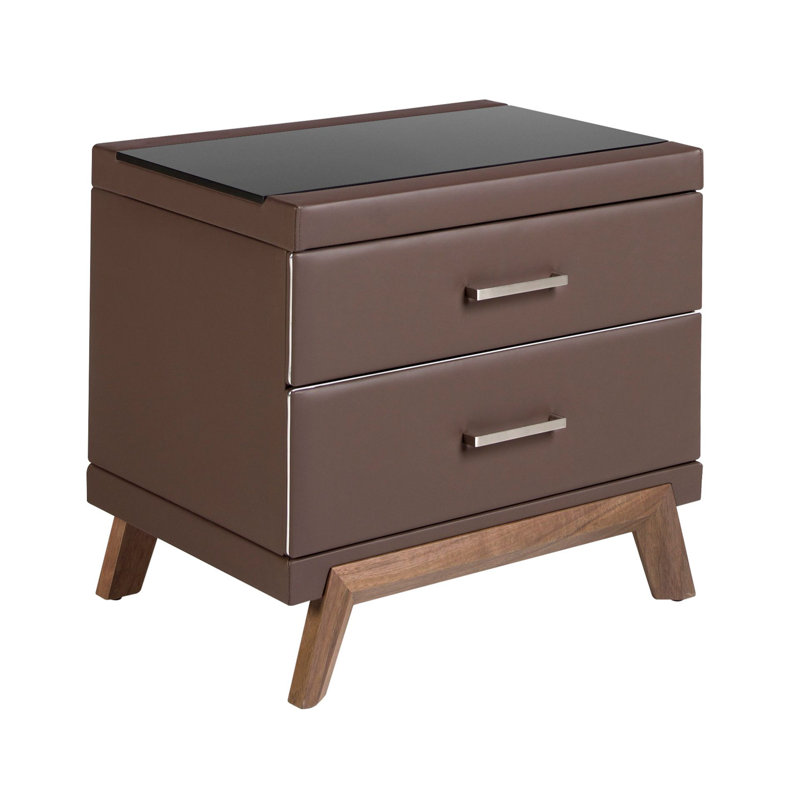 60cm W Manufactured Wood Bedside Table