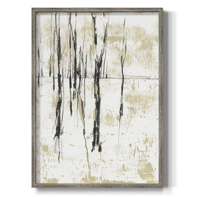 «Gilded Forest I», reproduction encadrée - bois massif, H 21 po x l 17 po