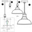 Sallie 1 - Light Copper Pendant