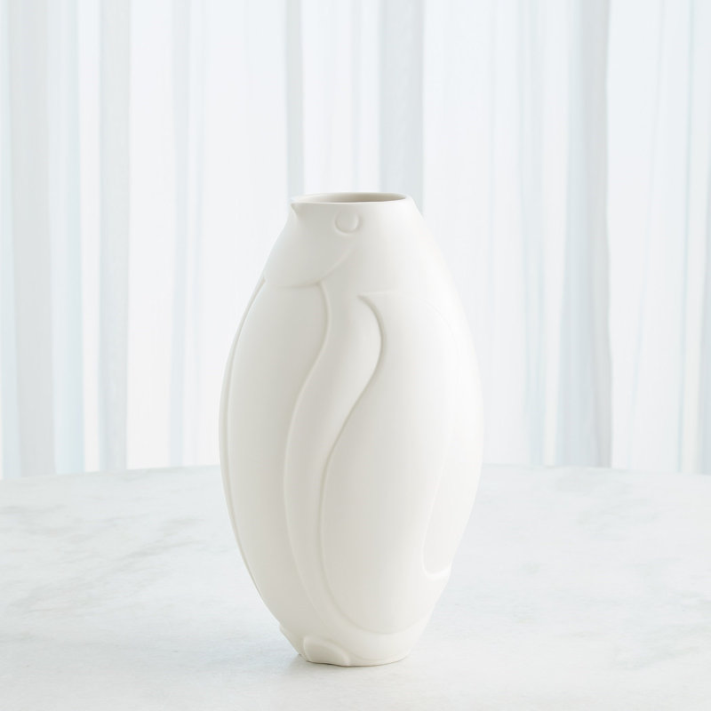 Ceramic / Porcelain Table Vase, Overall Height-  14"