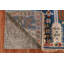 Tapis bleu en laine fait à la main Oushak 3 x 6