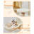 Cat Tree For Cats, Plush Multi-Level Cat Condo With 12 Scratching Posts, 2 Perches, 2Caves, Hammock, 2 Pompoms, Scratch Board For Indoor Cats -MS023LM Beige