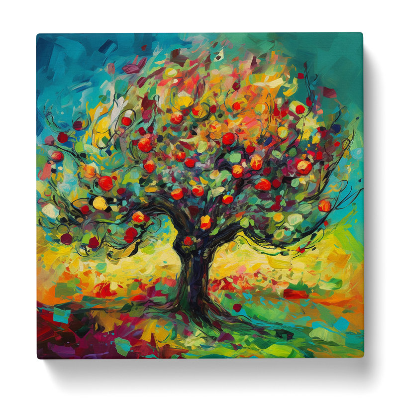 Apple Tree Expressionism No.1 - Print, 50cm H x 50cm W x 3cm D