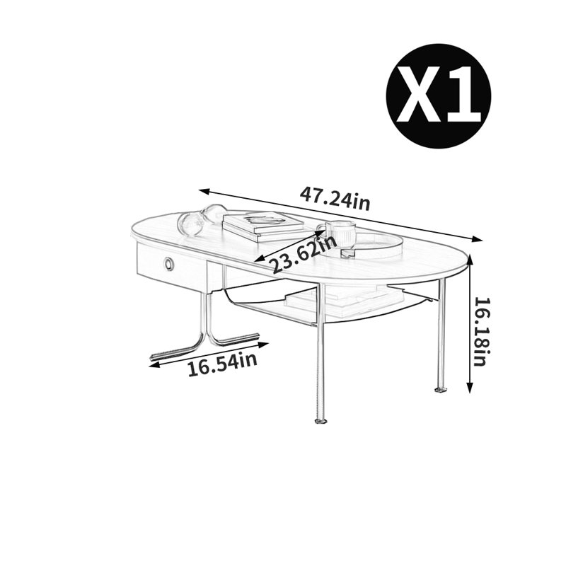 Table basse American Style Creative