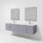 Geneva 80" Wall-Mounted Double Bathroom Vanity Set with Mirror-87285976-91877432