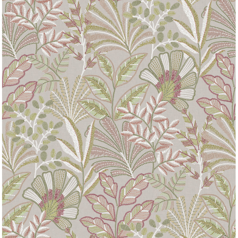 Graham & Brown Vendura Weave Navy Wallpaper, Pink