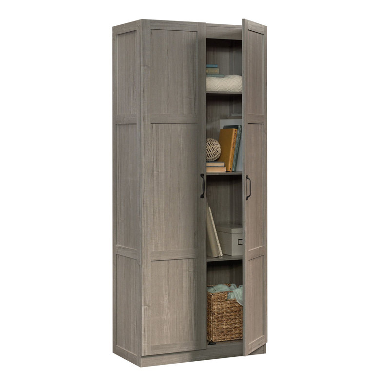Rubik 29.685'' Wide Accent Cabinet, Black, Gray